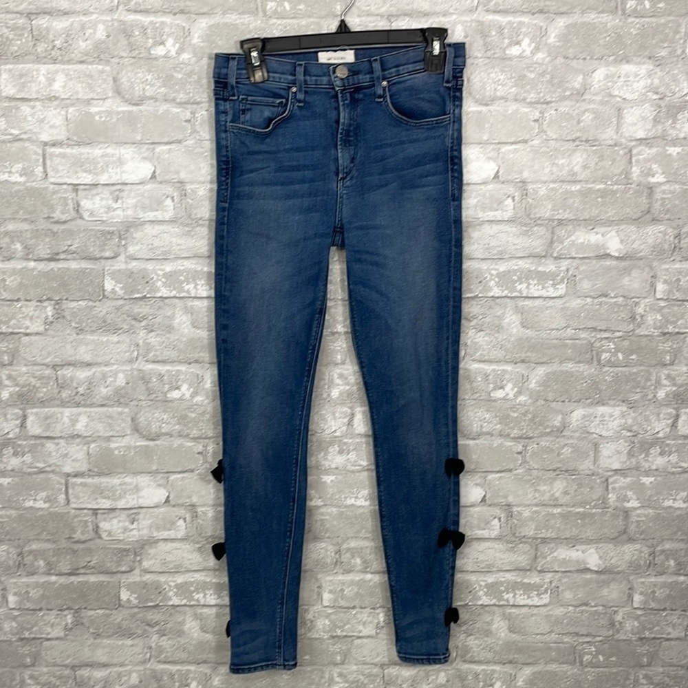 MCGUIRE Black Bow Skinny Jeans